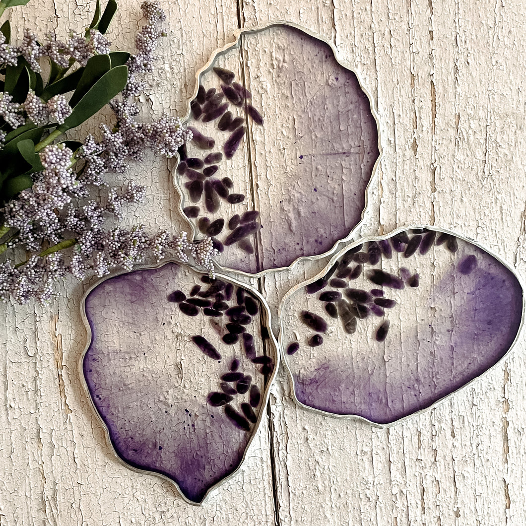 Amethyst Infused Coaster Set