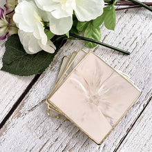 Load image into Gallery viewer, Blush Square Coaster Set
