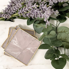 Load image into Gallery viewer, Mauve Marble Square Coaster Set
