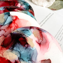 Load image into Gallery viewer, Berry | Alcohol Ink Coaster Set
