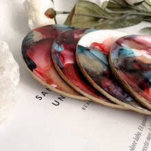 Load image into Gallery viewer, Berry | Alcohol Ink Coaster Set
